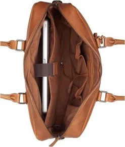 Burkely Antique Avery Laptopbag 17" Cognac -Nieuwe Laptoptas burkely antique avery laptopbag 17 cognac burkely 505873