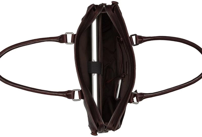 Burkely Doris Antique Avery Laptoptas 15,6 Inch Dark Brown 4 Burkely Doris Antique Avery Laptoptas 15,6 Inch Dark Brown - Afbeelding 4