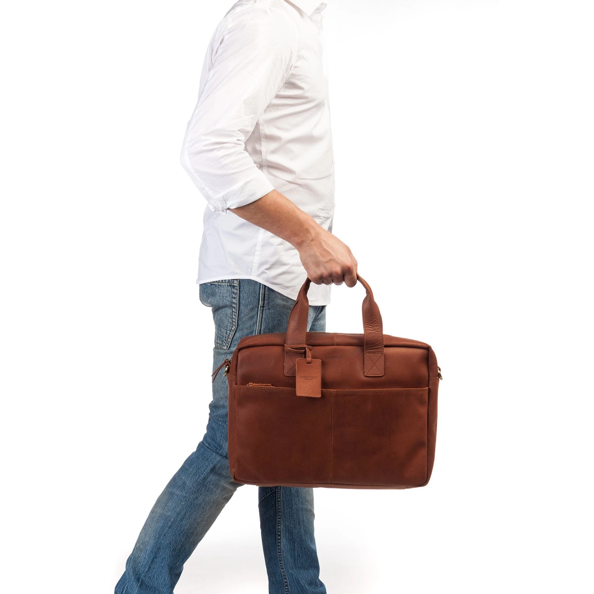 Burkely Vintage Laptop Bag 15,6" Cognac 3 Burkely Vintage Laptop Bag 15,6" Cognac - Afbeelding 3