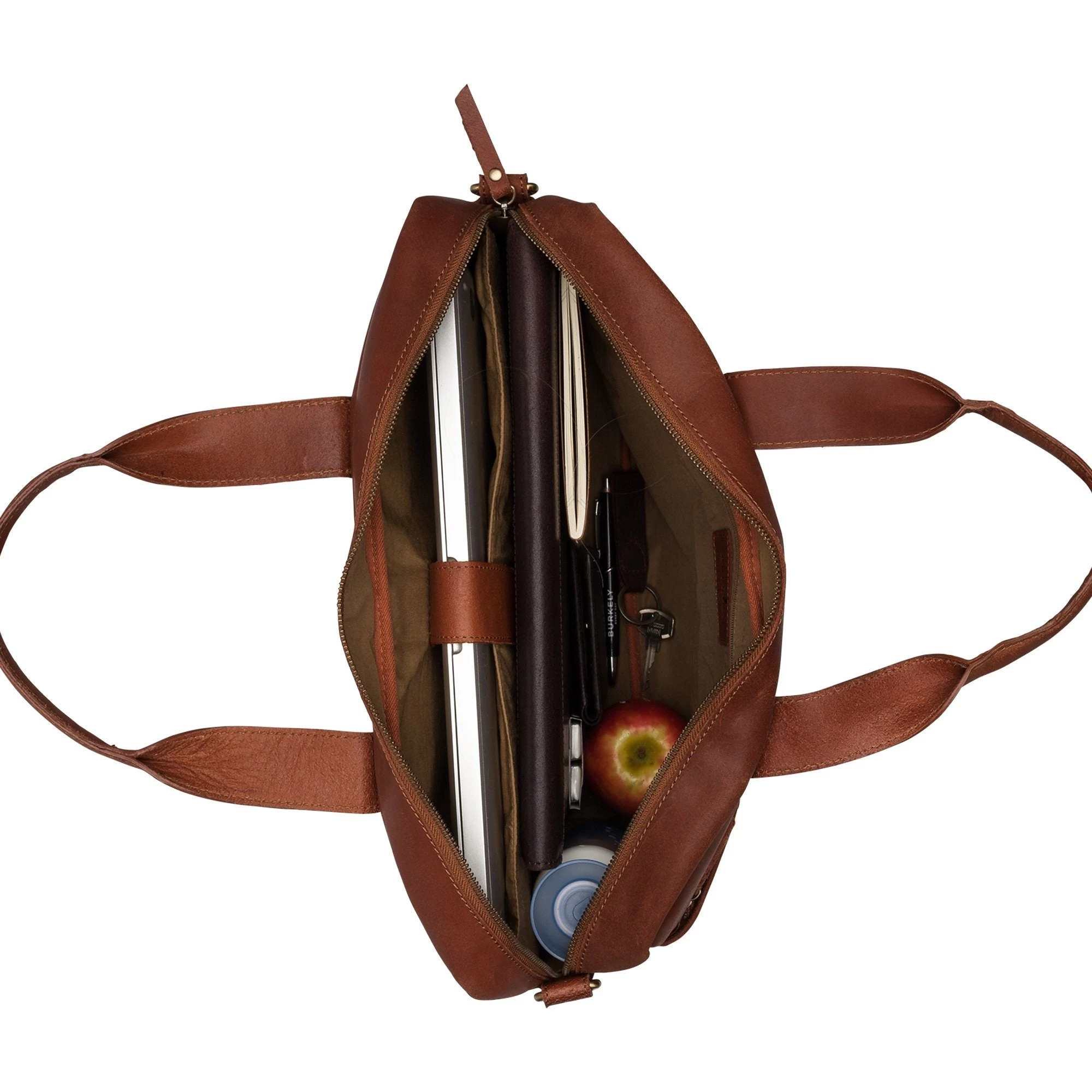 Burkely Vintage Laptop Bag 15,6" Cognac 8 Burkely Vintage Laptop Bag 15,6" Cognac - Afbeelding 8