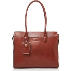 Castelijn & Beerens Ellen Schoudertas 15,6"+Tablet Cognac