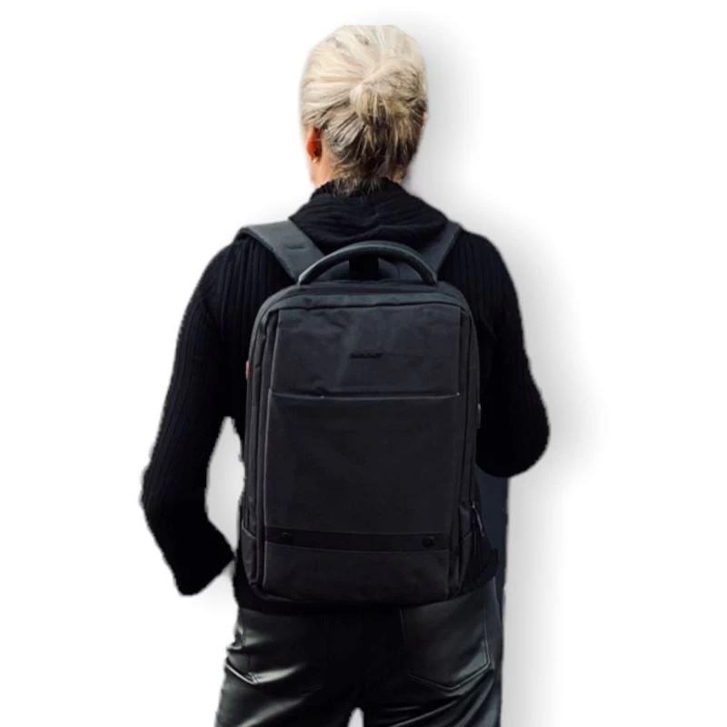 David Jones Work Laptop Rugzak 15,6" Black 4 David Jones Work Laptop Rugzak 15,6" Black - Afbeelding 4