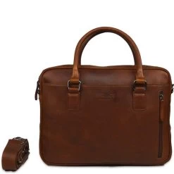 DSTRCT Premium Collection Laptopbag 14" Cognac -Nieuwe Laptoptas dstrct premium collection laptopbag 14 cognac dstrct 106867