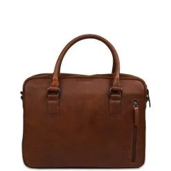 DSTRCT Premium Collection Laptopbag 14" Cognac -Nieuwe Laptoptas dstrct premium collection laptopbag 14 cognac dstrct 244462