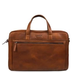 DSTRCT Premium Collection Laptopbag 17" Cognac