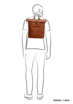 Genicci Noble Tesla Backpack 15" Cognac -Nieuwe Laptoptas genicci noble tesla backpack 15 cognac genicci 430303