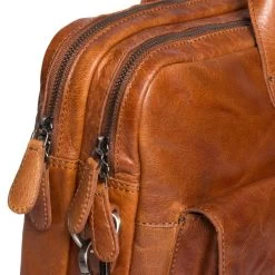 Justified Everest 2-Vaks Laptoptas 15" Cognac -Nieuwe Laptoptas justified everest 2 vaks laptoptas 15 cognac justified 421121