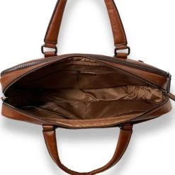 Katana Square Laptop Tas 2 Vaks 15,6" Cognac -Nieuwe Laptoptas katana square laptop tas 2 vaks 156 cognac katana 881924