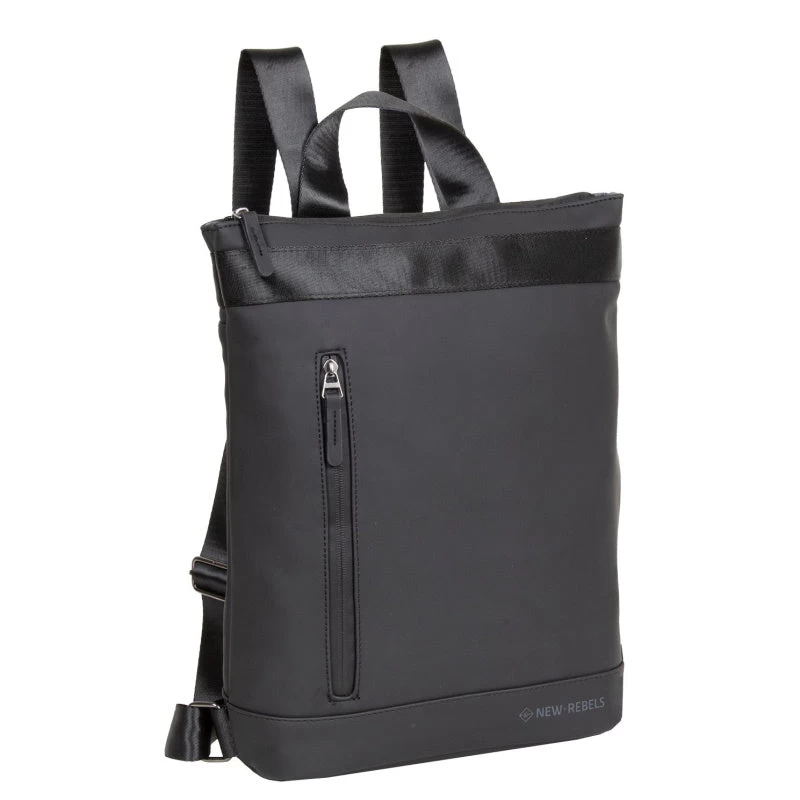 New Rebels Daley Waterproof Rugzak Met Laptopvak 13,3" Black 1 New Rebels Daley Waterproof Rugzak Met Laptopvak 13,3" Black