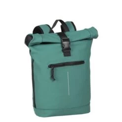 New Rebels Mart Waterproof Rolltop Rugzak Laptopvak 15,6'' Petrol