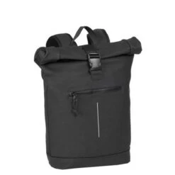 New Rebels Mart Waterproof Rolltop Rugzak Met Laptopvak 15,6" Black