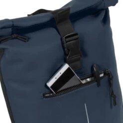 New Rebels Mart Waterproof Rolltop Rugzak Met Laptopvak 15,6" Navy -Nieuwe Laptoptas new rebels mart waterproof rolltop rugzak met laptopvak 156 navy new rebels 411458
