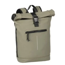 New Rebels Mart Waterproof Rolltop Rugzak Met Laptopvak 15,6" Taupe