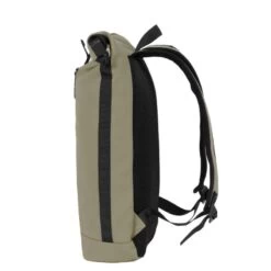 New Rebels Mart Waterproof Rolltop Rugzak Met Laptopvak 15,6" Taupe -Nieuwe Laptoptas new rebels mart waterproof rolltop rugzak met laptopvak 156 taupe new rebels 349944