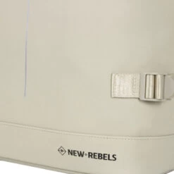New Rebels Williams Waterproof Rolltop Rugzak Laptopvak 15,6'' Beige -Nieuwe Laptoptas new rebels williams waterproof rolltop rugzak laptopvak 156 beige new rebels 730804