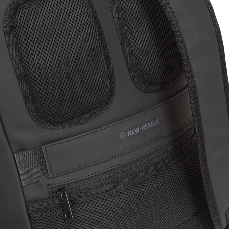 New Rebels Williams Waterproof Rolltop Rugzak Laptopvak 15,6'' Black 7 New Rebels Williams Waterproof Rolltop Rugzak Laptopvak 15,6'' Black - Afbeelding 7