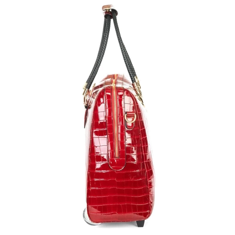 Olivia Lauren Dames Business Trolley 17" Alice Red 6 Olivia Lauren Dames Business Trolley 17" Alice Red - Afbeelding 6