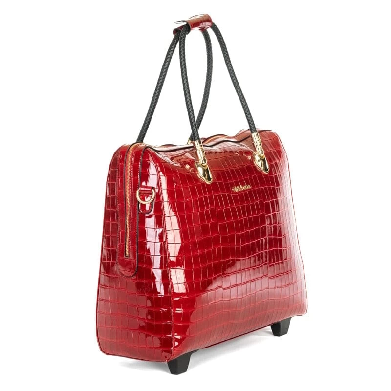 Olivia Lauren Dames Business Trolley 17" Alice Red 10 Olivia Lauren Dames Business Trolley 17" Alice Red - Afbeelding 10