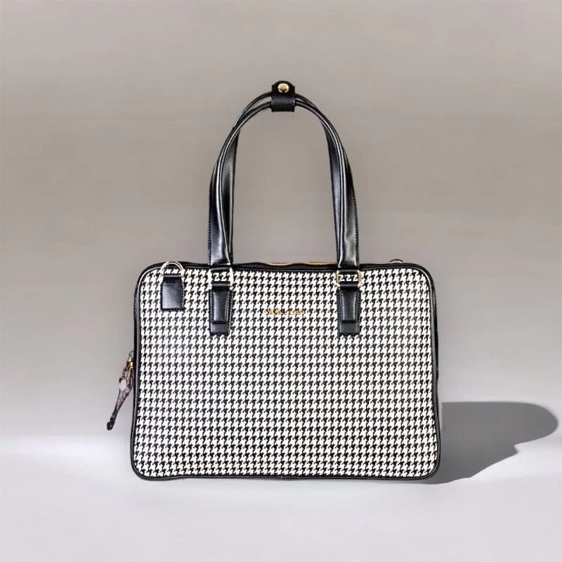 Olivia Lauren Laptoptas Emily 15,6" Zwart / Wit 1 Olivia Lauren Laptoptas Emily 15,6" Zwart / Wit