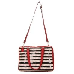 Olivia Lauren Laptoptas Stripes 15,6" Red -Nieuwe Laptoptas olivia lauren stripes laptoptas 156 red olivia lauren 343152