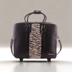 Olivia Lauren Dames Business Trolley Zebra