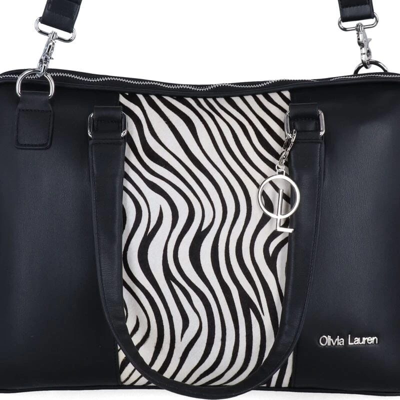 Olivia Lauren Laptoptas Zebra 15,6" Zwart/Wit 9 Olivia Lauren Laptoptas Zebra 15,6" Zwart/Wit - Afbeelding 9