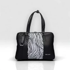 Olivia Lauren Laptoptas Zebra 15,6" Zwart/Wit
