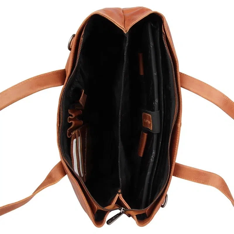 Plevier Jura Dames Laptoptas 15,6 Inch 716 Cognac 5 Plevier Jura Dames Laptoptas 15,6 Inch 716 Cognac - Afbeelding 5