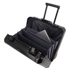 Travelite Business Trolley Next Aluminium Black -Nieuwe Laptoptas travelite business trolley next aluminium black travelite 631238